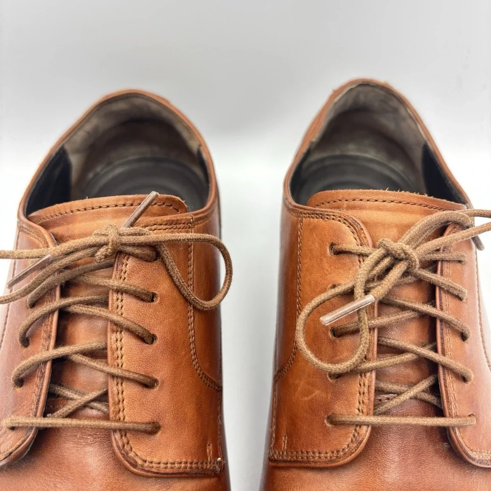 Cole Haan Grand OS Dress Shoes Mens 10.5W Oxford Camel Brown Cap Toe  C23771